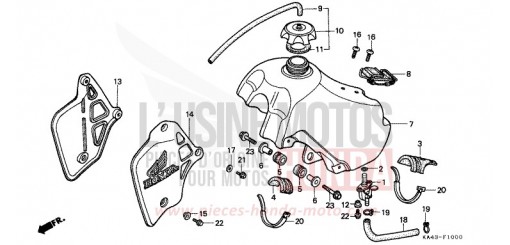 KRAFTSTOFFTANK (1) CR250RE de 1984
